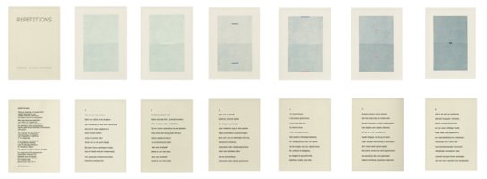 Bibliofiele uitgave "Repetitions" 1993 -met gedichten van Willem M. roggeman