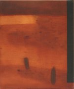 Rood landschap, 1998 - acryl op doek - 90 x 60 cm.